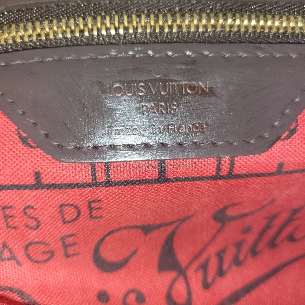 (SOLD)Authtnic Louis Vuitton Damier ebene neverful Pm - Picture 3 of 16